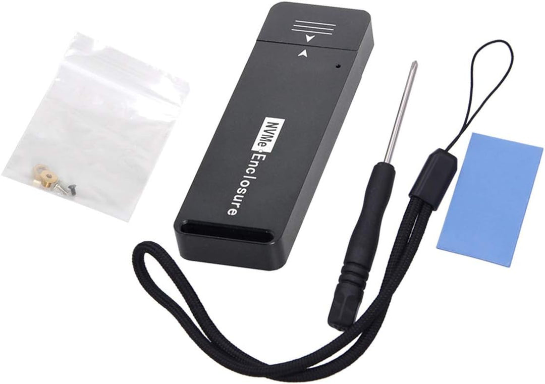 Xiwai USB 3.1 Gen2 10 Gbit/s auf NVME PCI-E M-Key Solid State Drive Externes Gehäuse 2230/2242 mm