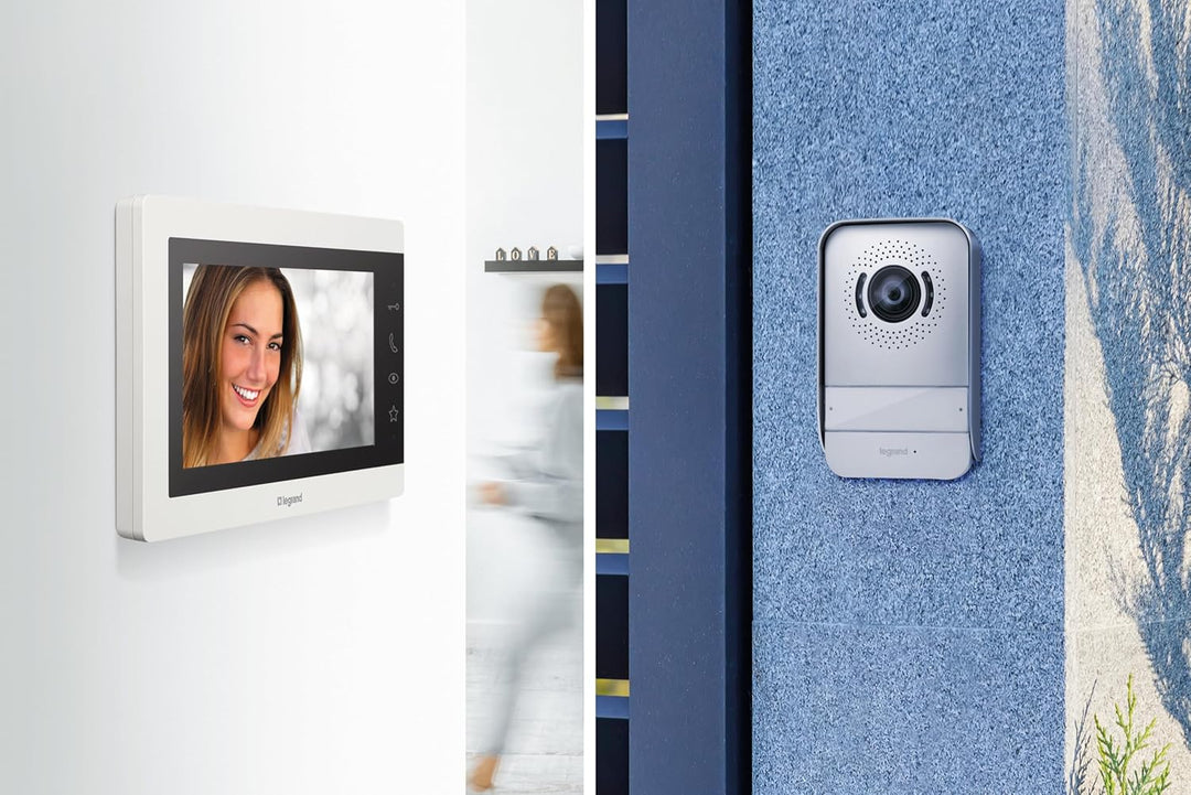 LEGRAND, EASYKIT Essential Video-Türsprechanlagen-Set mit 2-Draht-Anschluss, 7"-Farbmonitor & Weitwi