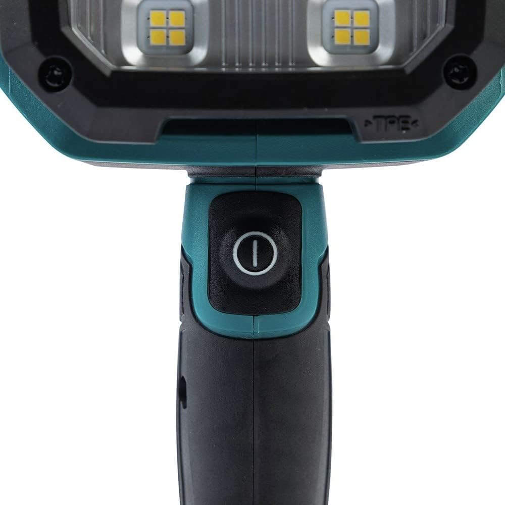 Makita LED-Akku-Handstrahler/Handlampe (verfügt über drei Leucht-Modi Spot, Flutlicht, Spot + Flutli