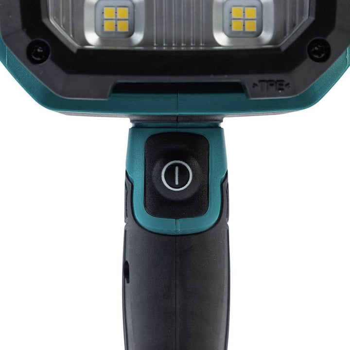 Makita LED-Akku-Handstrahler/Handlampe (verfügt über drei Leucht-Modi Spot, Flutlicht, Spot + Flutli