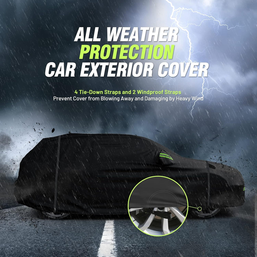 Favoto SUV Abdeckung Universal Fit 169-182 Zoll SUV schwarz