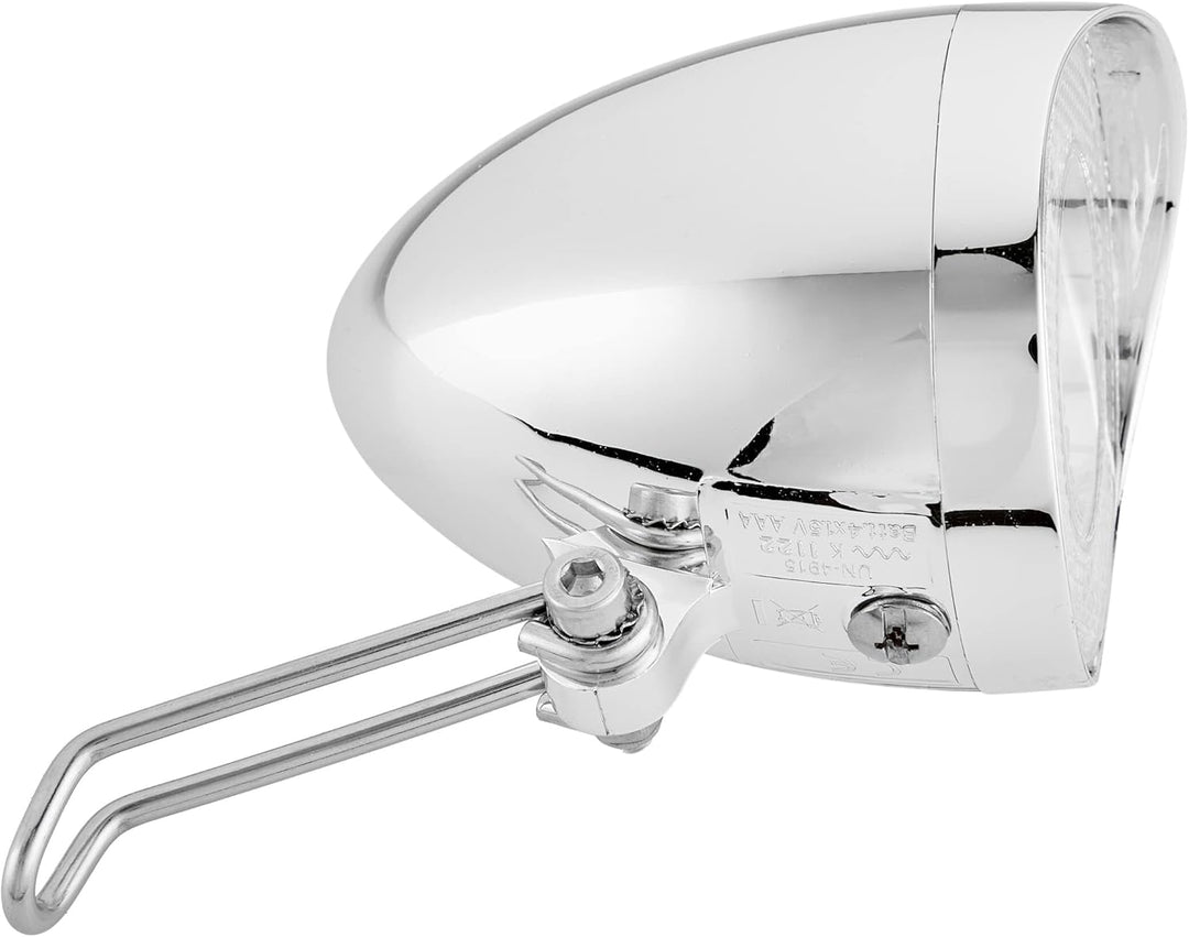 XLC Unisex – Erwachsene CL-F20 Batterie Scheinwerfer LED Retro, Schwarz, One Size