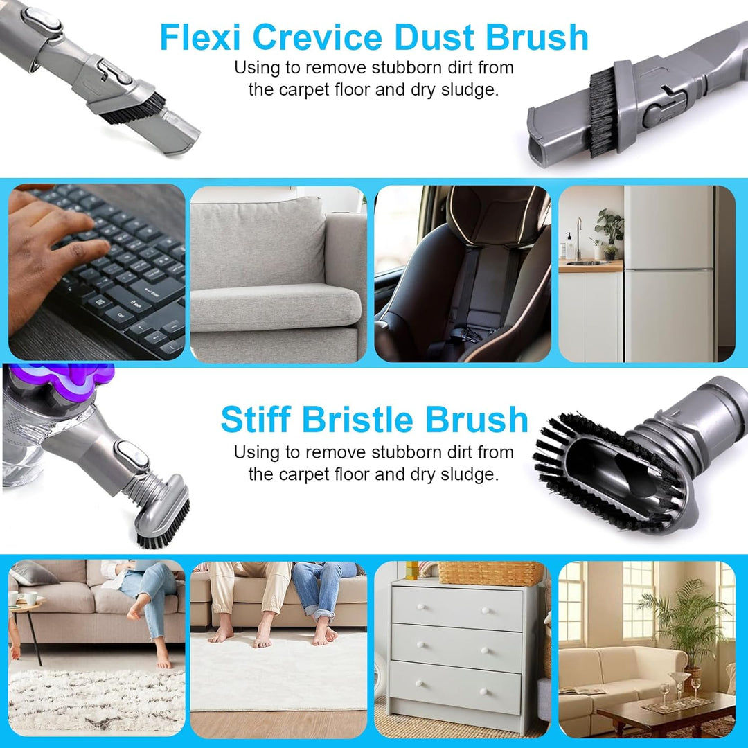 KEEPOW 7 Stück Zubehör Set Ersatzteile für Dyson DC24 DC25 DC33 DC35 DC37 DC39 DC40 DC44 DC45 DC48 D