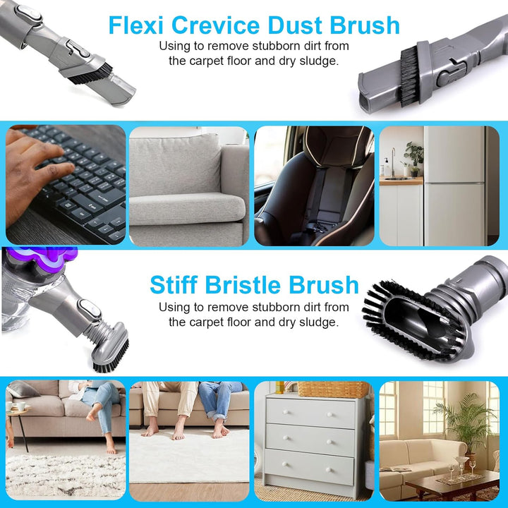 KEEPOW 7 Stück Zubehör Set Ersatzteile für Dyson DC24 DC25 DC33 DC35 DC37 DC39 DC40 DC44 DC45 DC48 D