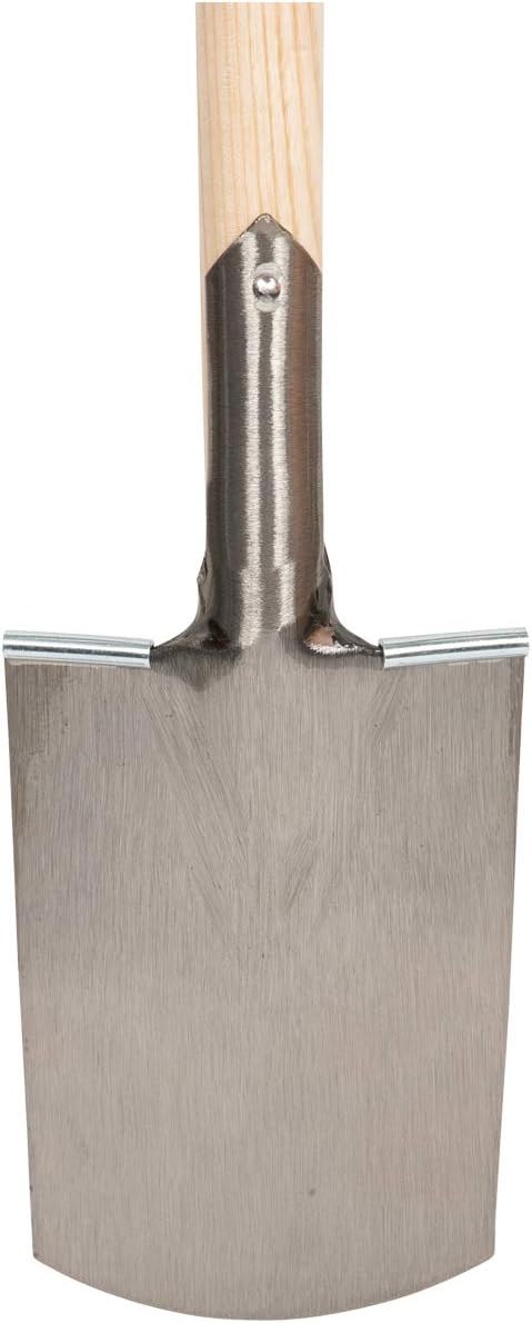 SHW-FIRE Gärtnerspaten Eschenstiel 93cm, Damenspaten, leicht und stabil - T-Griff Abgerundet, Abgeru