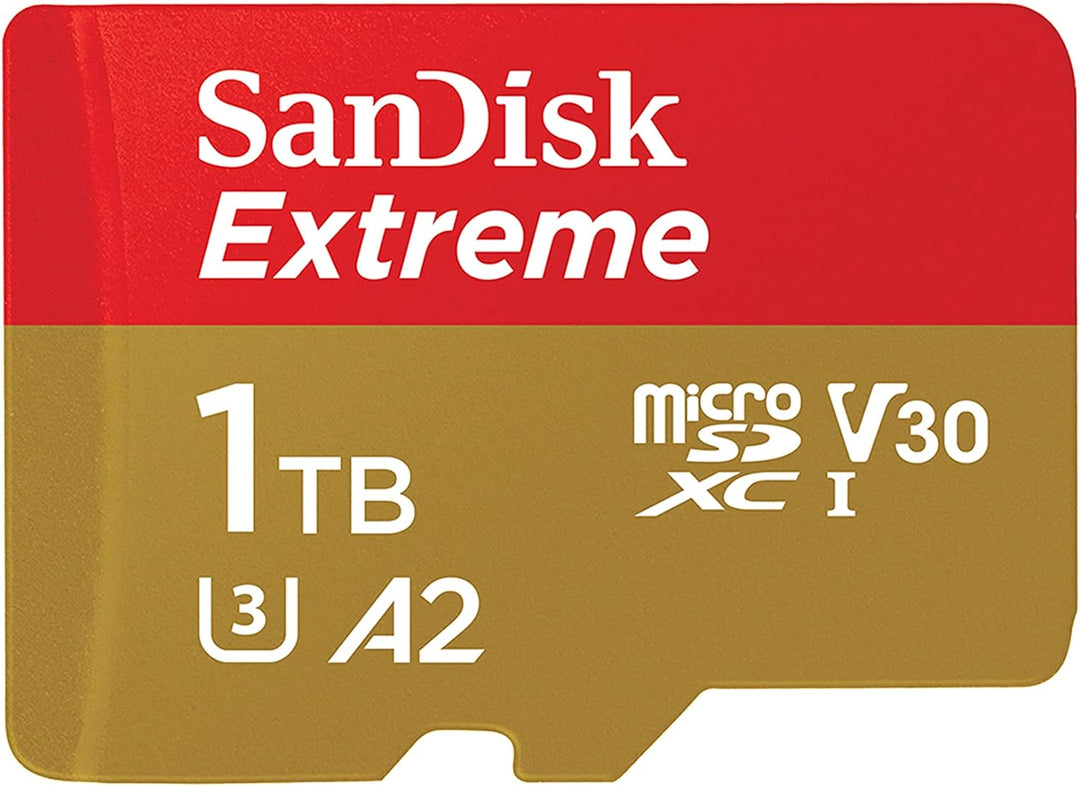 SanDisk Extreme microSDXC UHS-I Speicherkarte 1 TB + Adapter (Für Smartphones, Actionkameras und Dro