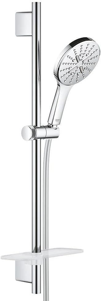 GROHE Rainshower 130 SmartActive | Brausestangenset 3 Strahlarten | Chrom | 26575000 cosmopolitan Ch