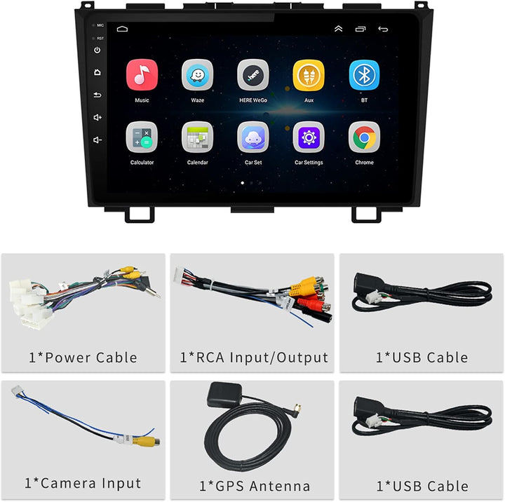 LEXXSON Android 10.1 Autoradio für Honda CRV 2007-2011 | 9 Zoll IPS Touchscreen High Definition Auto