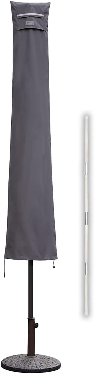Sekey Sonnenschirm Schutzhülle mit Stab, Abdeckhauben für Ø 350cm / 200x300cm Gartenschirm mit Belüf
