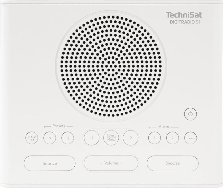 TechniSat DIGITRADIO 51 DAB+ Radiowecker (DAB, UKW, Uhrenradio, Wecker mit zwei einstellbaren Weckze