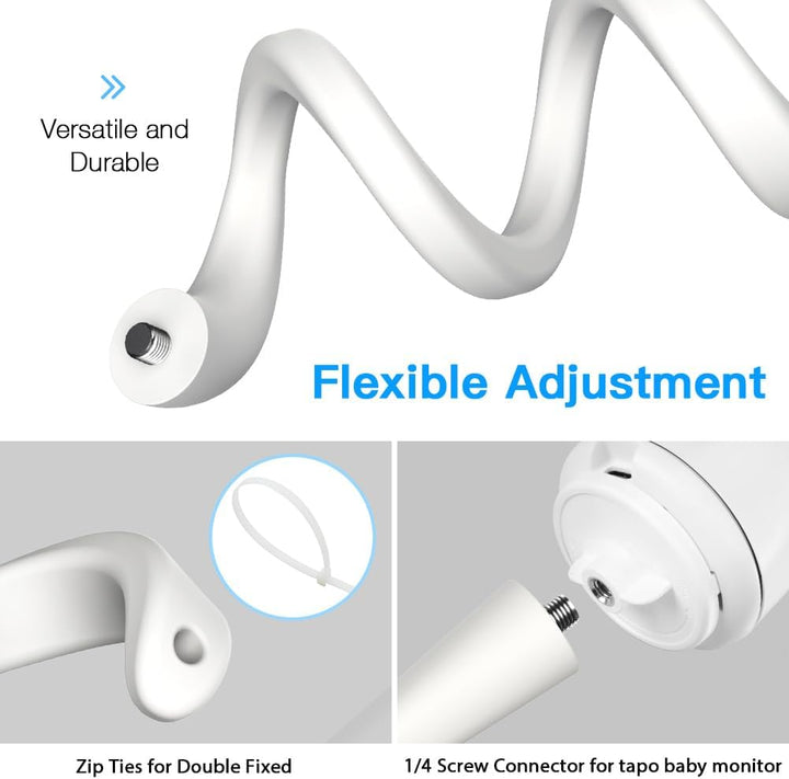 HOLACA Babyphone Halterung Babykamera-Halterung für Arenti Babyphone mit Kamera (Flexibler Halter),