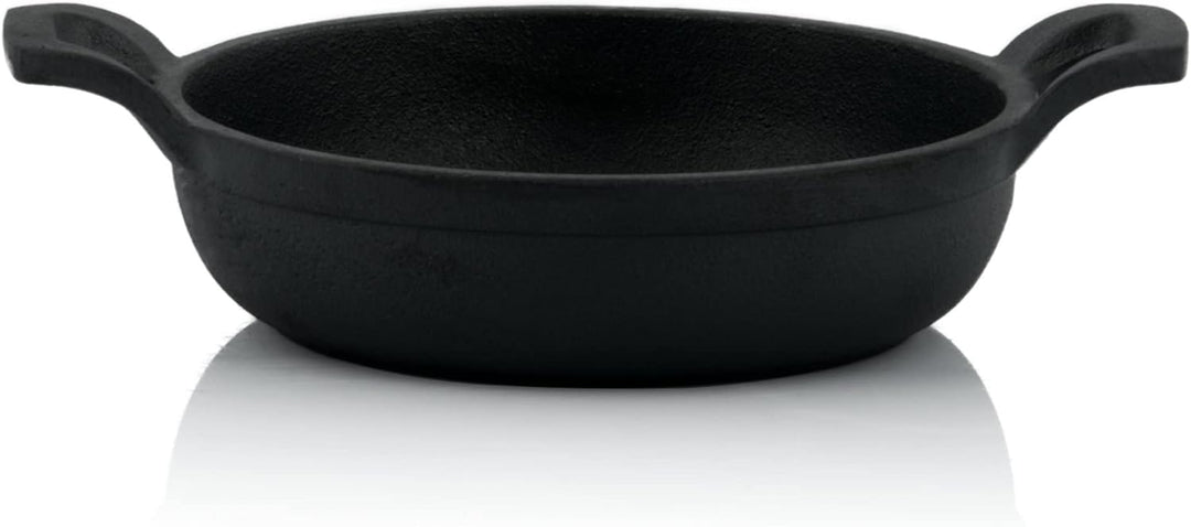 BBQ-Toro Gusseisen Grillpfännchen (6-er Set) | Ø 13 cm | bereits eingebrannt - preseasoned | Gusseis