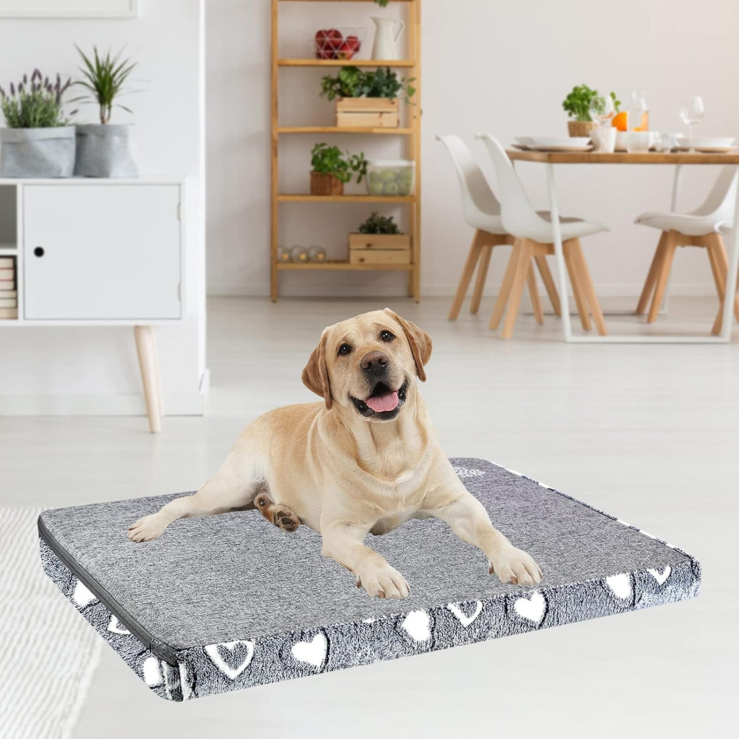 VANKEAN Hundebett Grosse Hunde Reversible kühl und warm, Hundematte Waschbar für Kiste mit wasserdic
