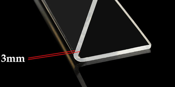 TUKA 10X A3 Quer Acryl Anzeige-Ständer Plakataufsteller, Tischaufsteller Schräg L-Ständer, Prospekts