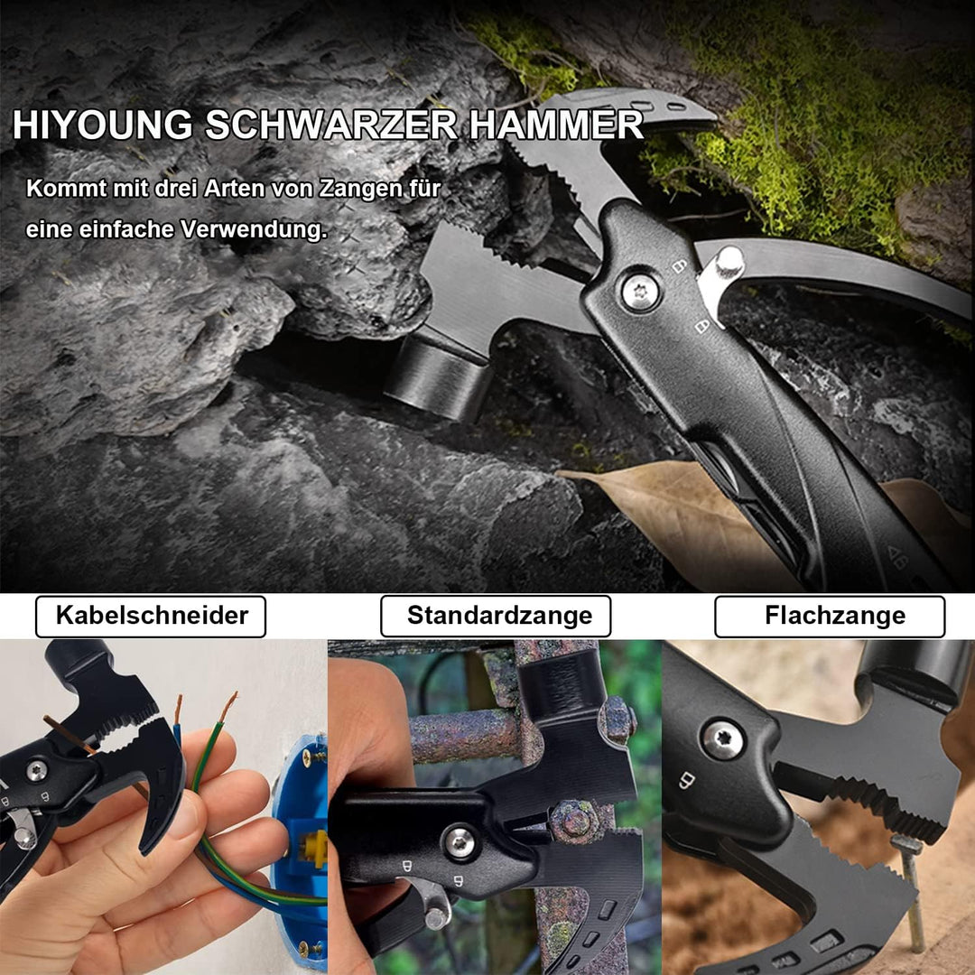 Geschenke für Männer, 12 in 1 Multifunktionstool, Multifunktionswerkzeug Hammer, Geschenke für Papa,