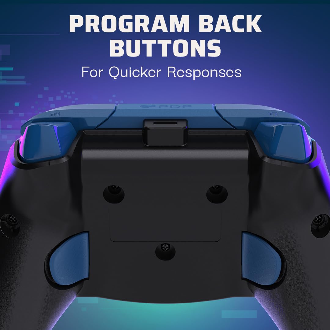 PDP REMATCH XBOX verkabelt Controller GLITCH Grün für Xbox Series X|S, Xbox One, Offiziell Lizenzier