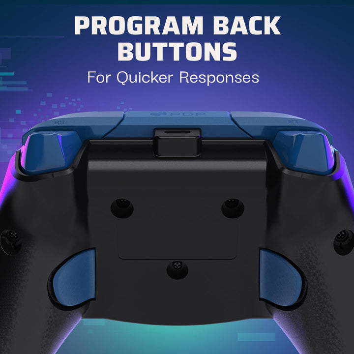 PDP REMATCH XBOX verkabelt Controller GLITCH Grün für Xbox Series X|S, Xbox One, Offiziell Lizenzier