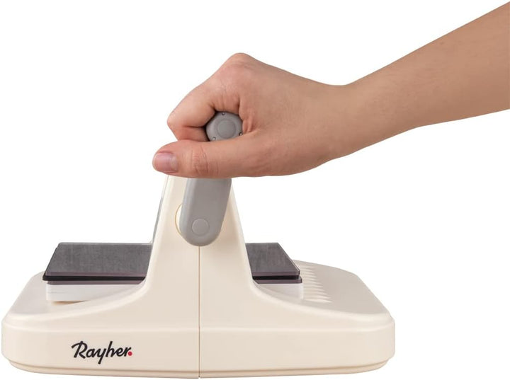 Rayher Stanz-und Prägemaschine A5, mit verschiedenen Stanzplatten und Prägeschablonen, Starter Kit,