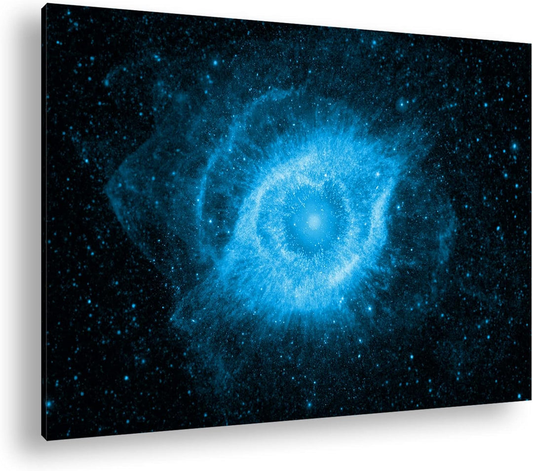 deyoli Überreste einer Supernova Format: 80x60 Effekt: Monocrome Blau als Leinwand, Motiv fertig ger