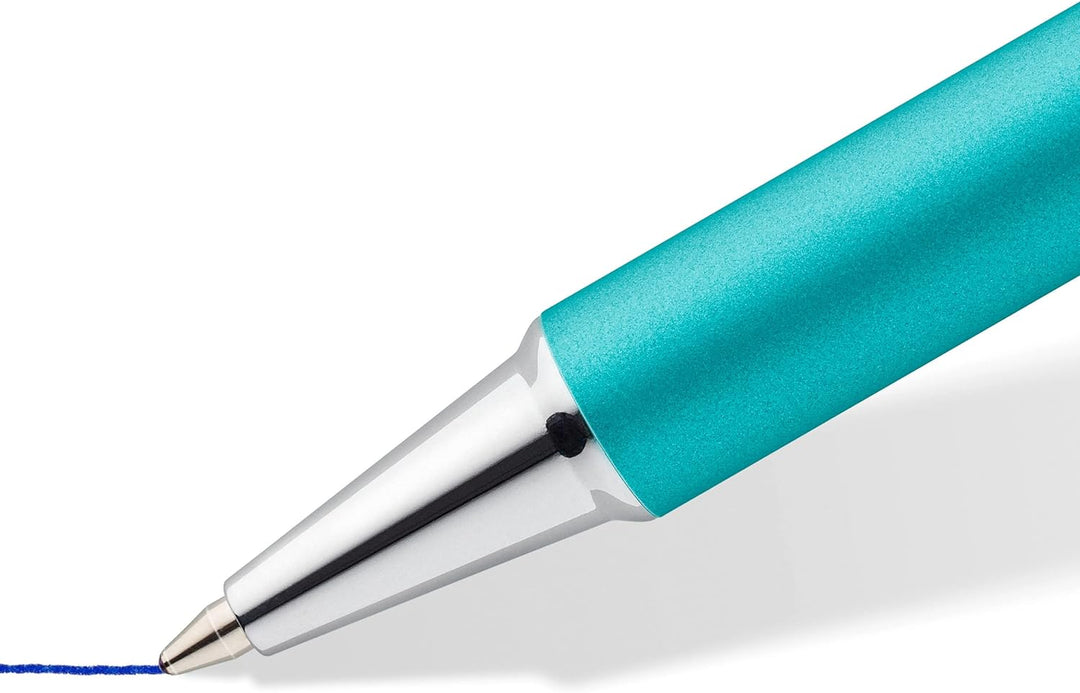 STAEDTLER Druckkugelschreiber elegance, Metallschaft, langlebig, auswechselbare M Mine, dokumentenec