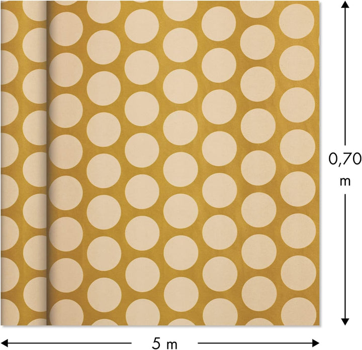 Clairefontaine 223879AMZC – 10 Rollen Kraftpapier (100% recycelt), 5 m x 0 m70 (grosse Breite), 80 g