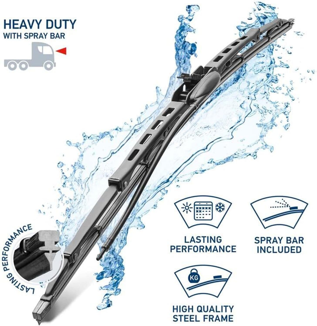 HELLA 9XW 206 480-831 Heavy Duty Scheibenwischer - HD65A - Bügelwischerblatt - für Links-/Rechtslenk