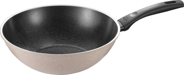 BALLARINI Ledro Wok, 28 cm, Aluminium, Induktionsgeeignet, Keramik-Antihaftbeschichtung, Thermopoint