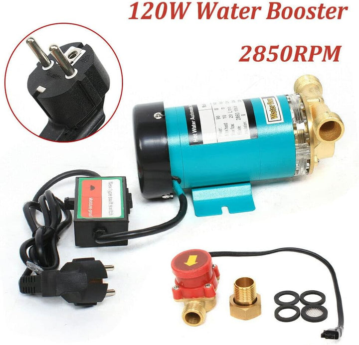 Druckerhöhungspumpe, 120W 25L Umwälzpumpe Heisswasserpumpe 220V Wasserpumpe Hauswasserwerk Automatis