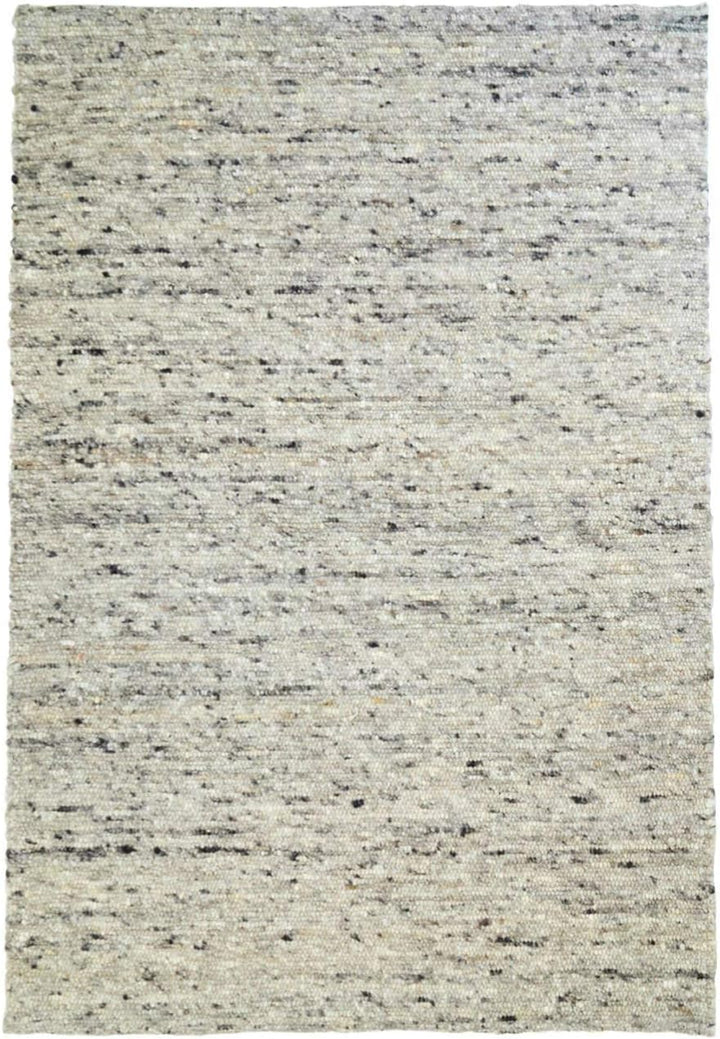 Moderner Handweb Teppich Alpina handgewebt aus Schurwolle für Wohnzimmer, Esszimmer, Schlafzimmer un