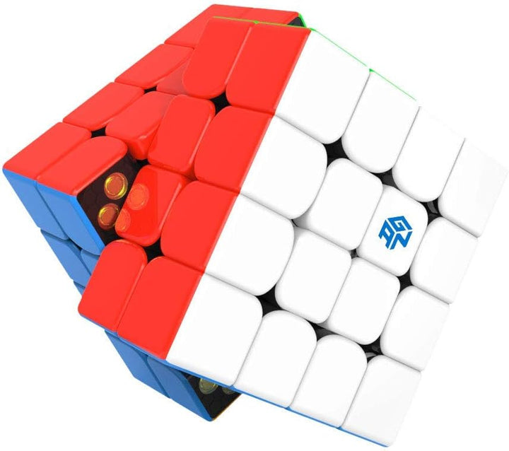 GAN 460 M Speedcube, 4x4 magnetischer Meister Würfel Gans 460M Puzzle Spielzeug(Stickerlos), 4x4