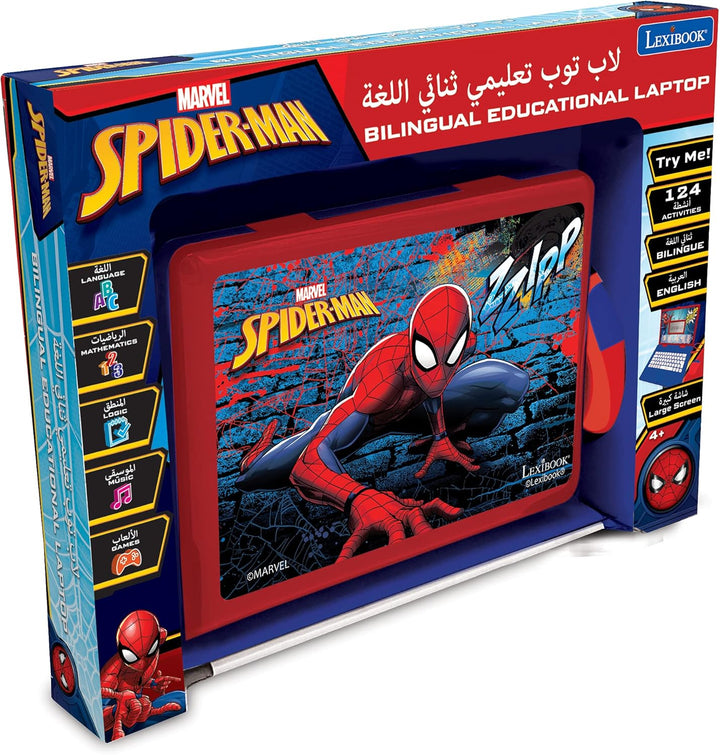 LEXIBOOK JC598SPi13 Mouse Pädagogischer und zweisprachiger Laptop Arabisch/Englisch-Spielzeug für Ki