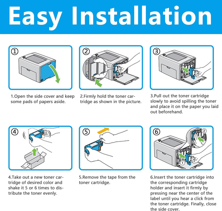 LCL Kompatibel Tonerkartusche Phaser 6020 106R02759 106R02756 106R02757 106R02758 (1Schwarz 1Cyan 1M