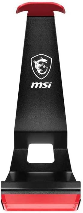 MSI Immerse HS01 Gaming Headset Ständer (Metall, 175 x 103 x 245 mm, schwarz rot) ohne Ladefunktion