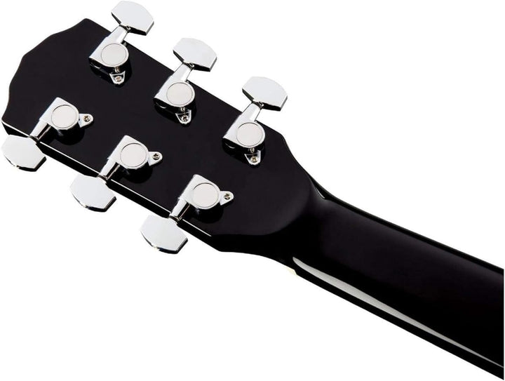 Fender CD-60SCE Dreadnought Akustikgitarre, Walnussgriffbrett, Schwarz Schwarz Rechtshänder, Schwarz