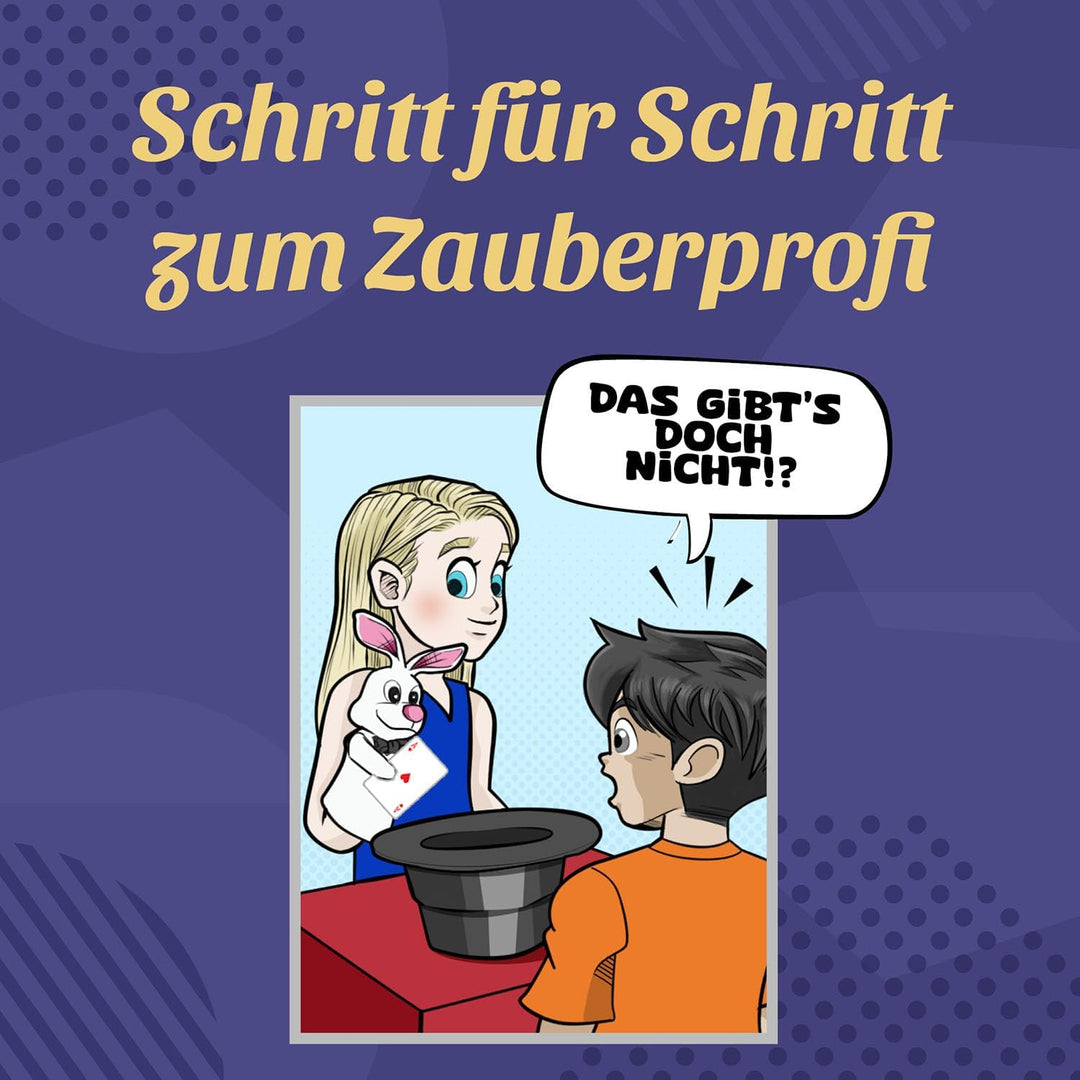 Kosmos 694302 Magic Zauberhut, Lerne einfach Zaubertricks und Illusionen, Zauberkasten mit Zaubersta