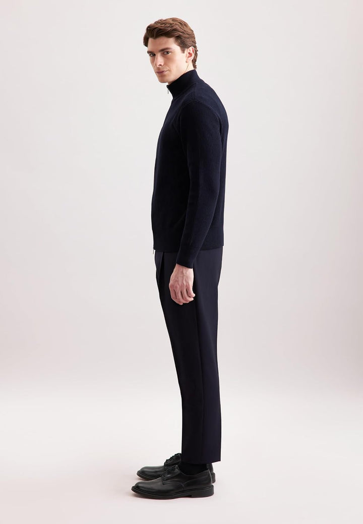 Seidensticker Herren Regular Fit Langarm Strickjacke S Dunkelblau, S Dunkelblau