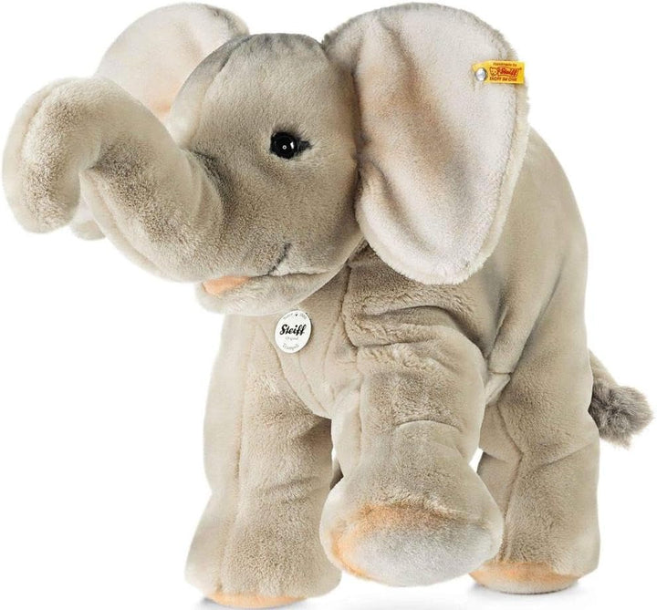 Steiff Trampili Elefant - 45 cm - Kuscheltier für Kinder - Plüschelefant - weich & waschbar - grau -
