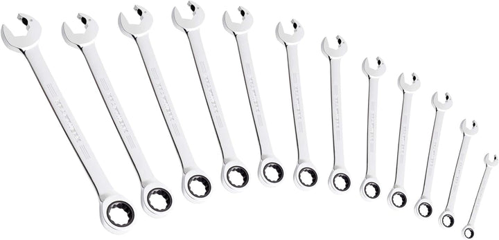 Kraftwerk 3401-54 12-teilig D-Clickraft Gari-schlüsselkoffer, Chrome, Red