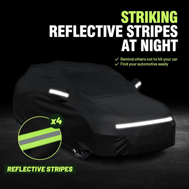 Favoto SUV Abdeckung Universal Fit 169-182 Zoll SUV schwarz