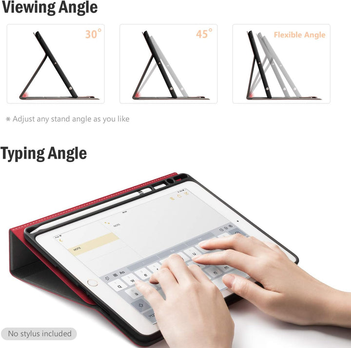 Antbox Hülle für iPad 10.2 (9. Generation/8. Generation/7. Generation) mit stifthalter Auto Schlaf/W