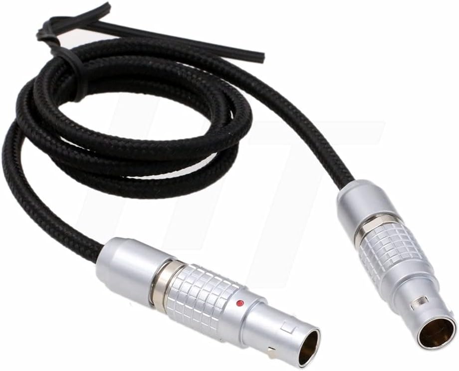 HangTon Geflochtenes 0B 2 Pin Stecker auf 2 Pin Stecker Stromkabel für Teradek Bolt Bond, ARRI Alexa