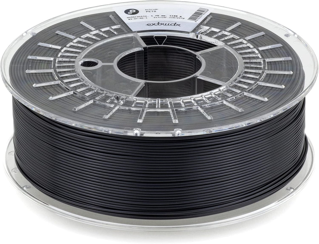 extrudr® PETG ø1.75mm (1.1kg) 'ANTHRAZIT' - 3D Drucker Filament - Made in Austria - höchste Qualität