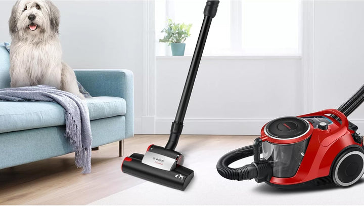 Bosch Staubsauger beutellos Serie 6 BGC41PET, Bodenstaubsauger, ideal für Tierhaare und Allergiker,