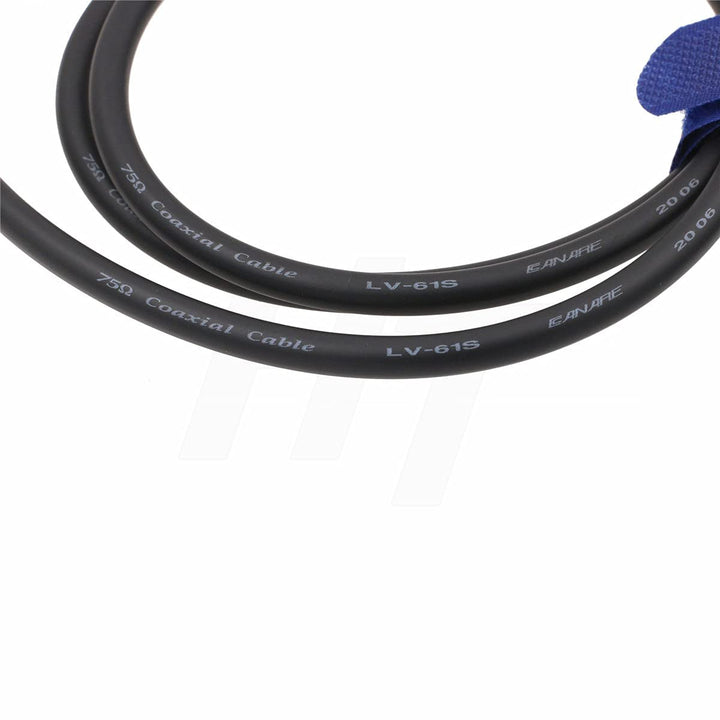 12G 4K HD SDI Video Koaxial BNC Kabel für Kamera Monitor Canare LV-61S 75 Ohm (1m, schwarz) 1 m