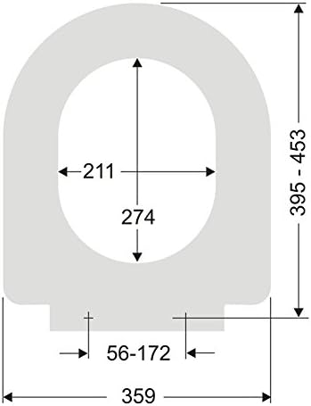 Pagette Subline WC-Sitz weiss, mit Absenkautomatik, 795370902, passend V&B Subway mit Absenkautomati