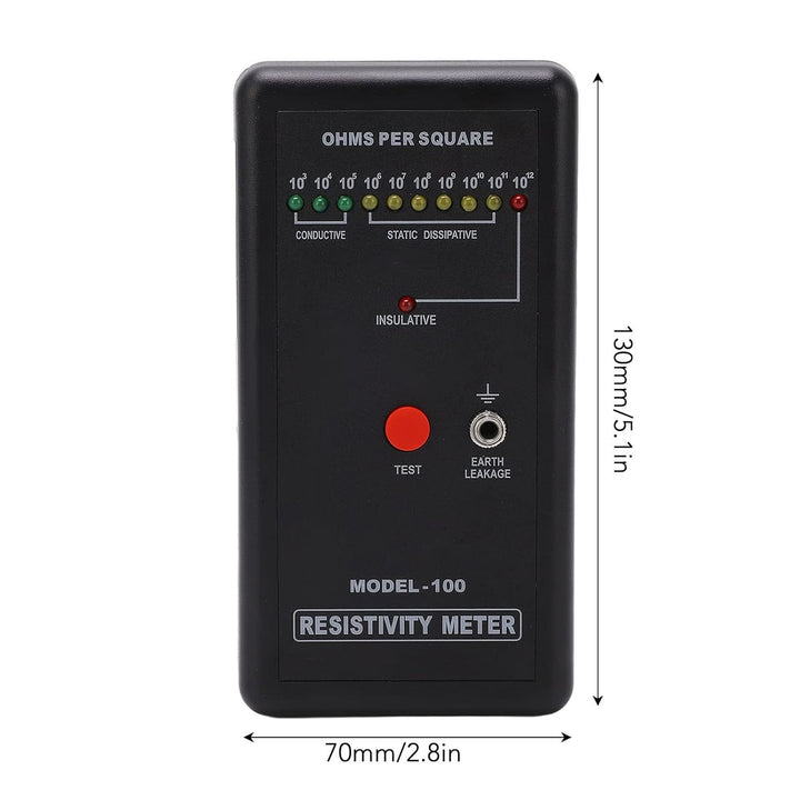Oberflächenwiderstandstester, Widerstandsmessgerät ABS Weit verbreitet Starke Zuverlässigkeit Selbst