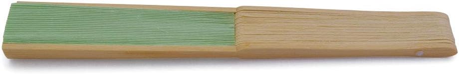 OLILLY Handfächer aus weissem Papier und Bambus für Hochzeiten (Grün, 50 Handfächer) Grün 1 stück (5
