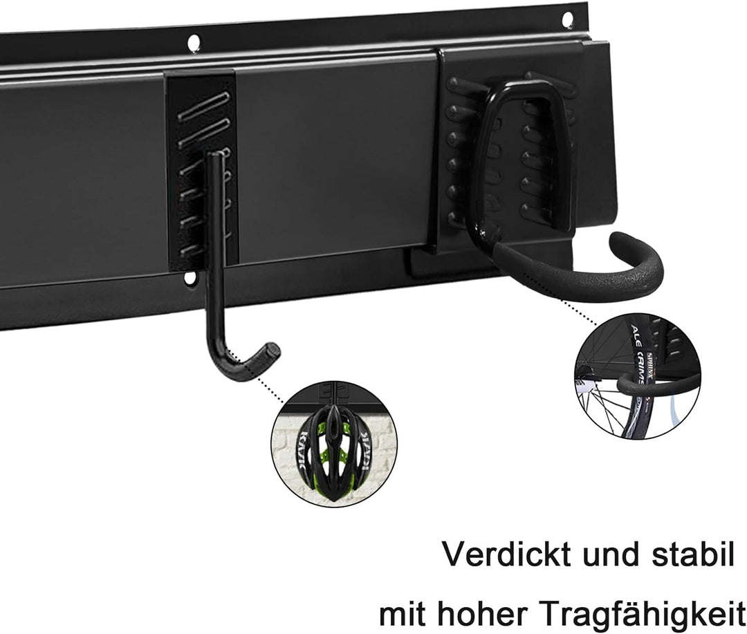 Mimoke Fahrrad Wandhalterung Vertikal Verstellbar Fahrradaufhängung Wand für E-Bike, MTB und Rennrad