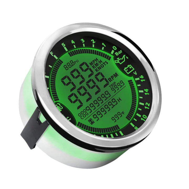 ELING Multifunktions GPS Tachometer Tachometer Stunde Wassertemperatur Kraftstoffstand Öldruck Voltm