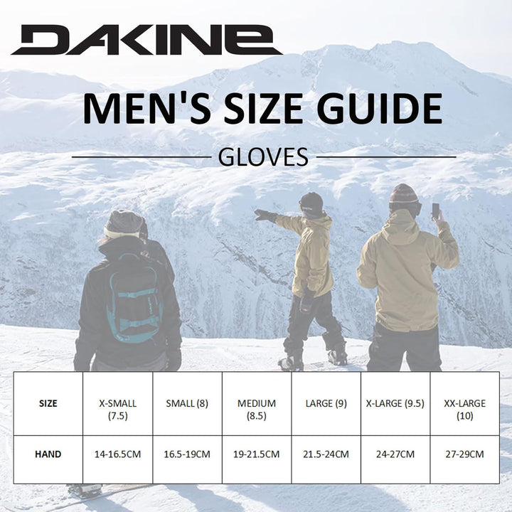 Dakine Herren Gore-tex Leder Handschuhe für kaltes Wetter M Schwarz, M Schwarz